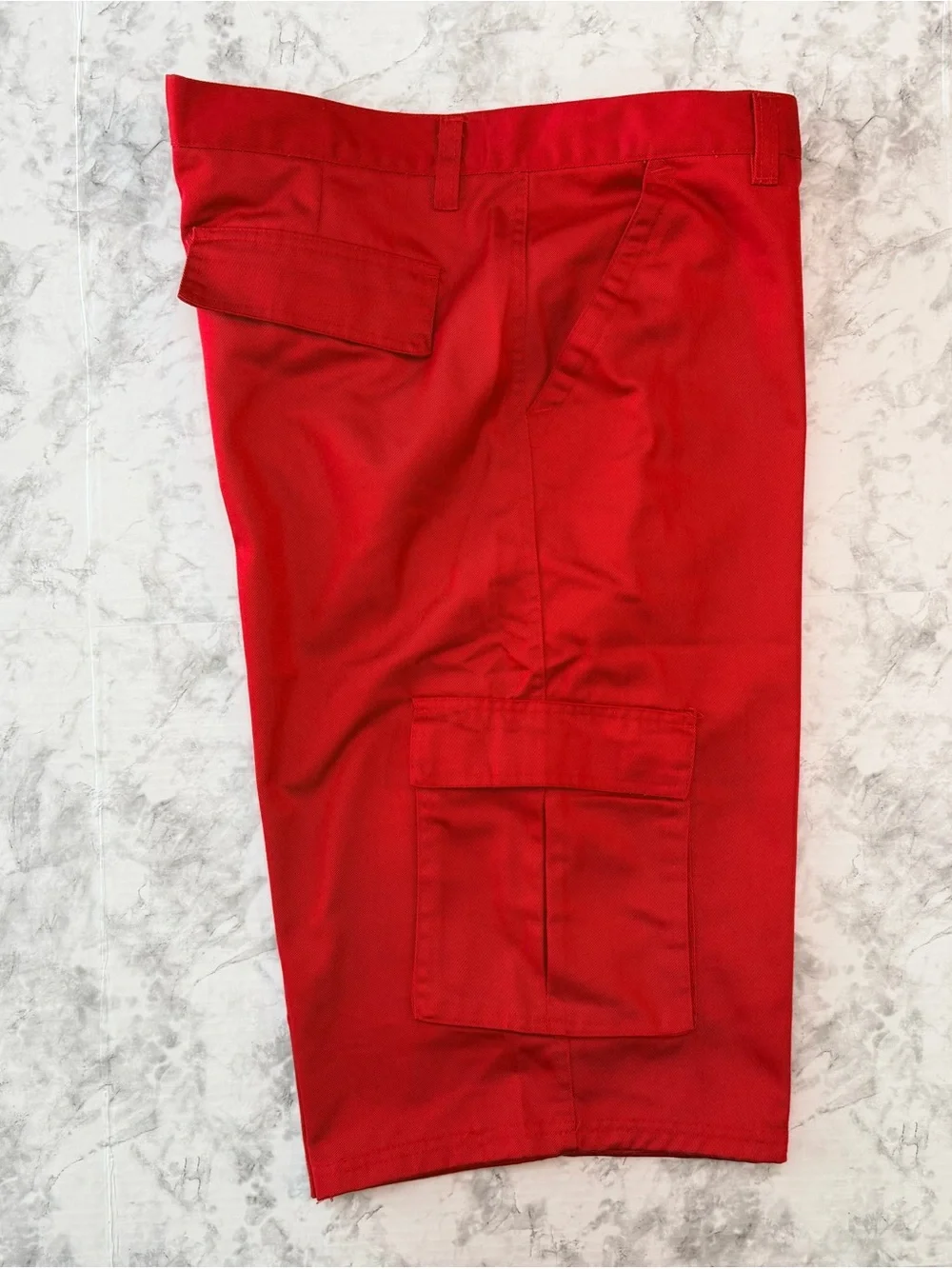 Red Men's Cargo Shorts
